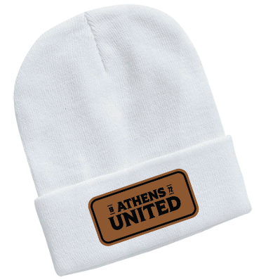 Leather Patch Beanie