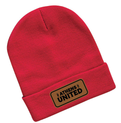 Leather Patch Beanie